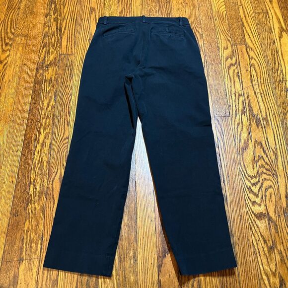 J.Crew Kallie Fit Straight Leg Chino Trousers Black Women's Size 4 Pants - Picture 10 of 10